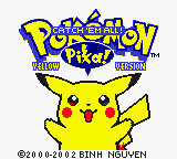Pokemon Yellow Upgrade Title Screen